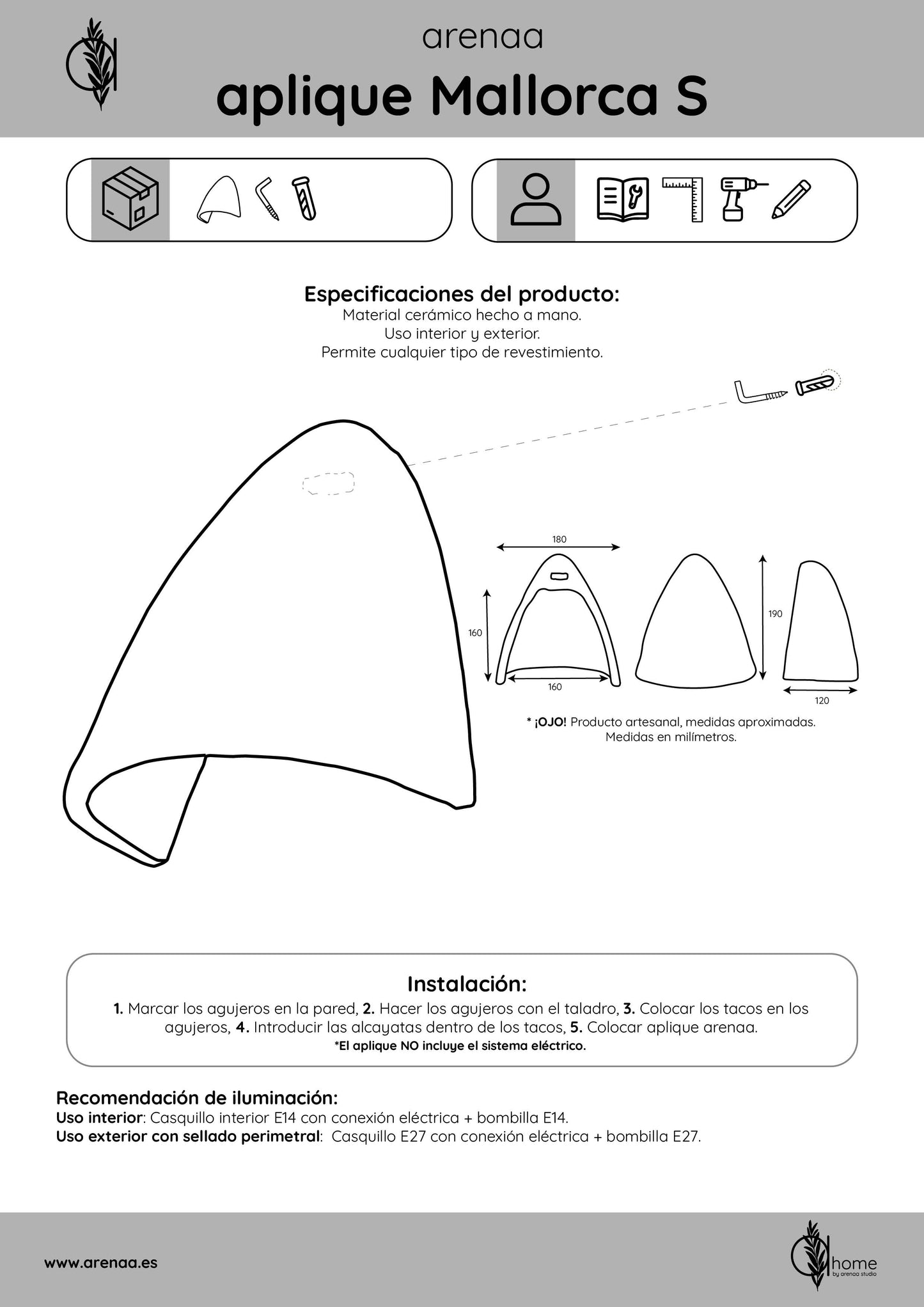Pack Aplique Mallorca S 2 unidades