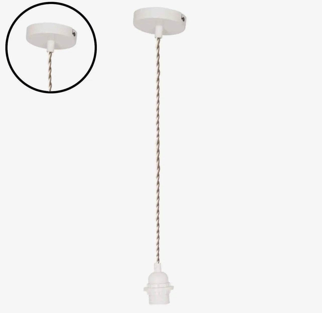 Cable de suspensión para lámparas cordón