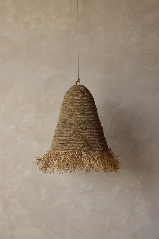 Hanging lamp with fringes
