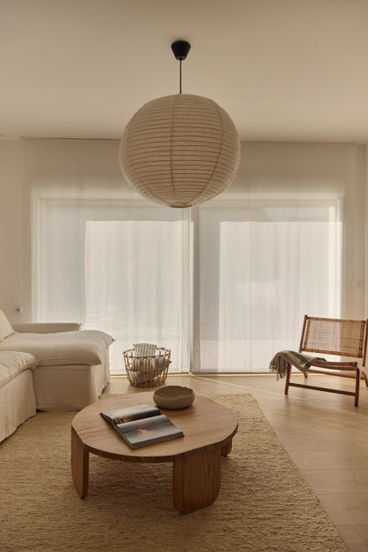 White linen pendant lamp shade