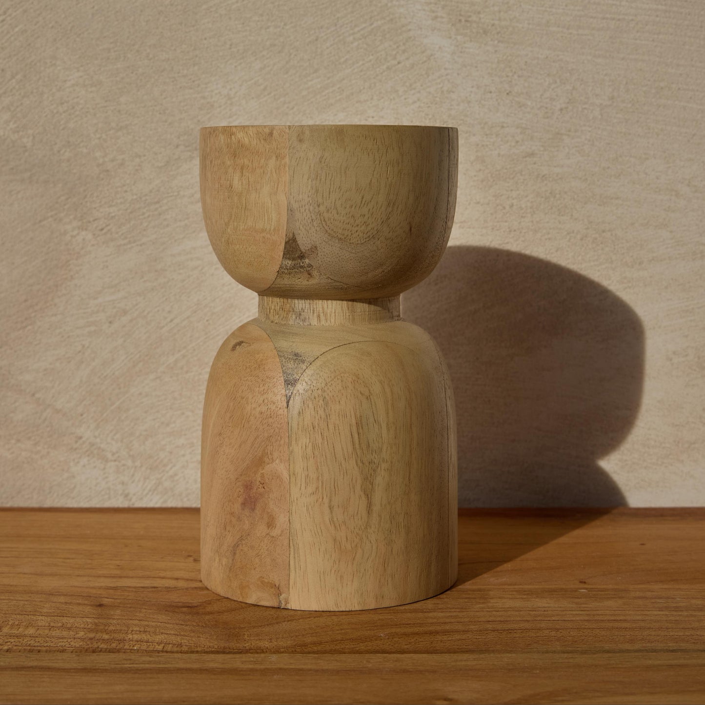 Portavelas madera