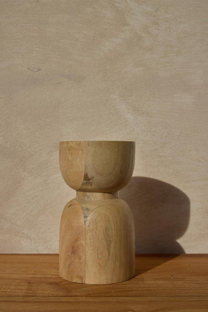 Portavelas madera