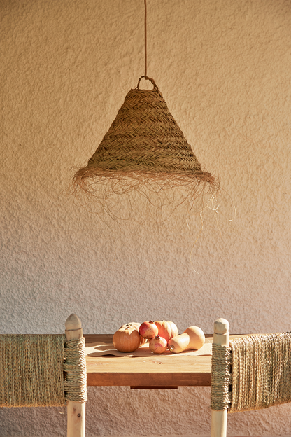 Seagrass Cone Lamp