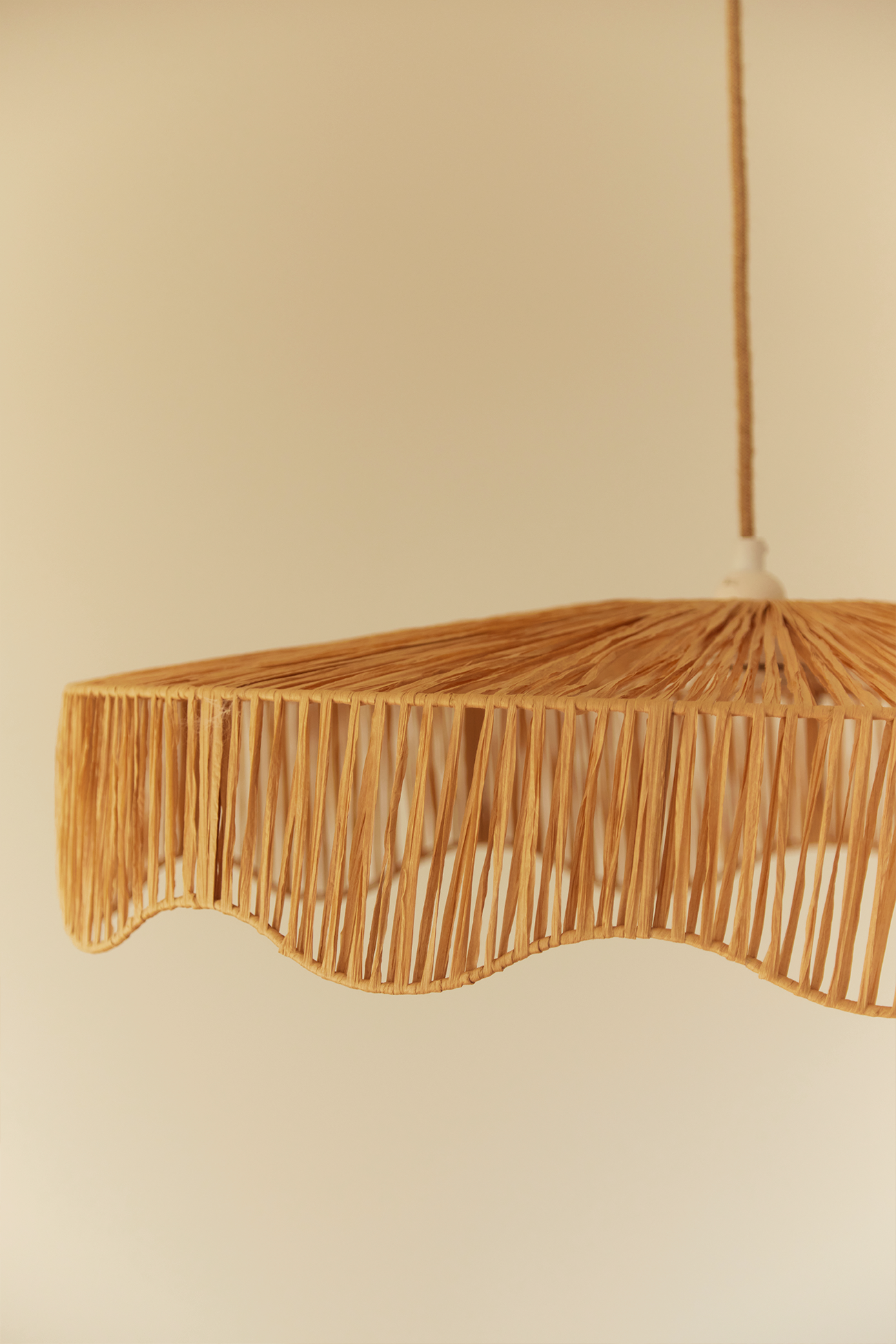 Rattan hanging lamp