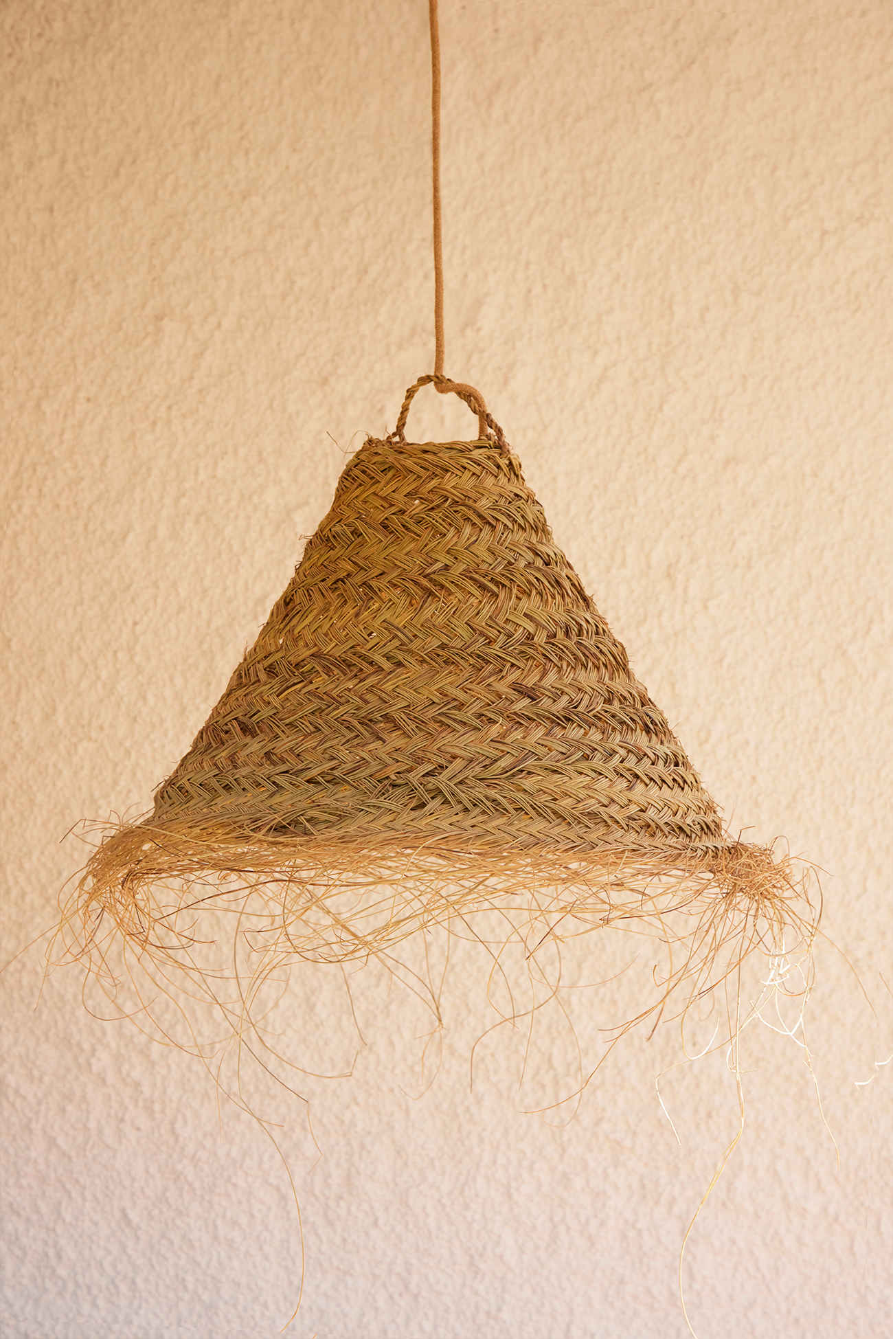 Seagrass Cone Lamp