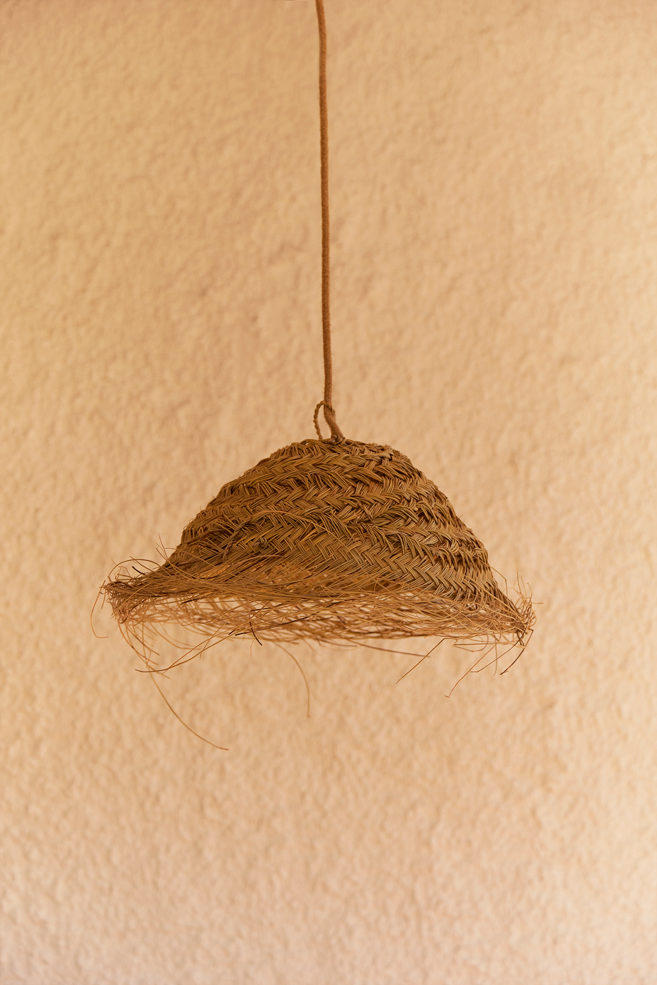 Seagrass Cone Lamp