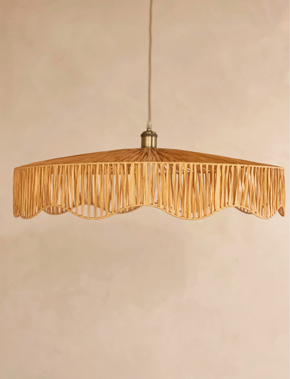 Rattan hanging lamp