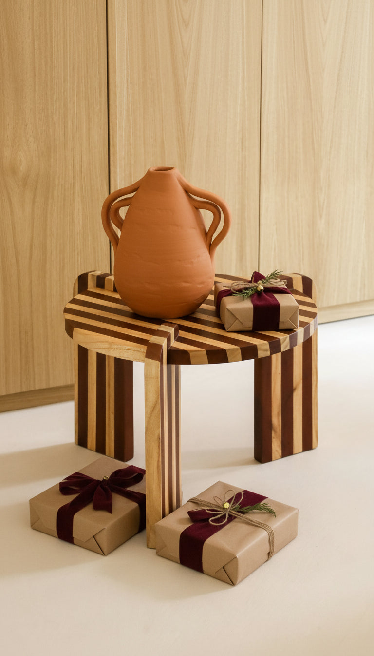 Pack de una mesa de centro Milos y un jarrón cerámico