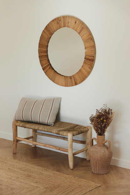 Pack de un banco Victoria y un jarrón verde Damajuana