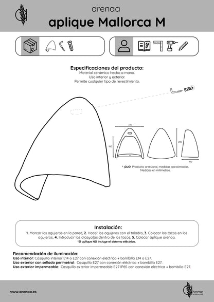 Pack Aplique Mallorca Blanco M 2 unidades