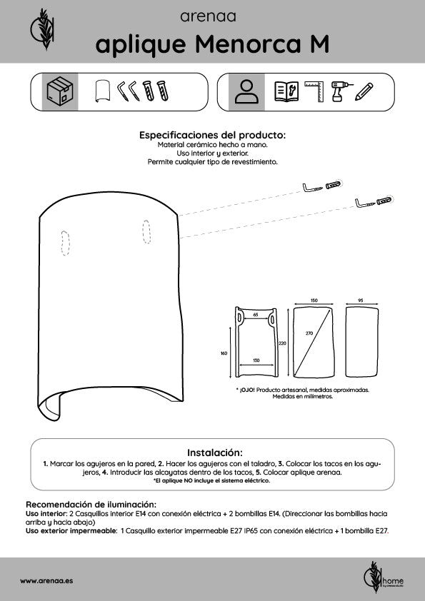 Pack Applique Menorca M 3 unités