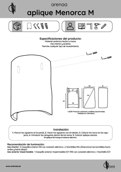 Pack Applique Menorca M 3 unités