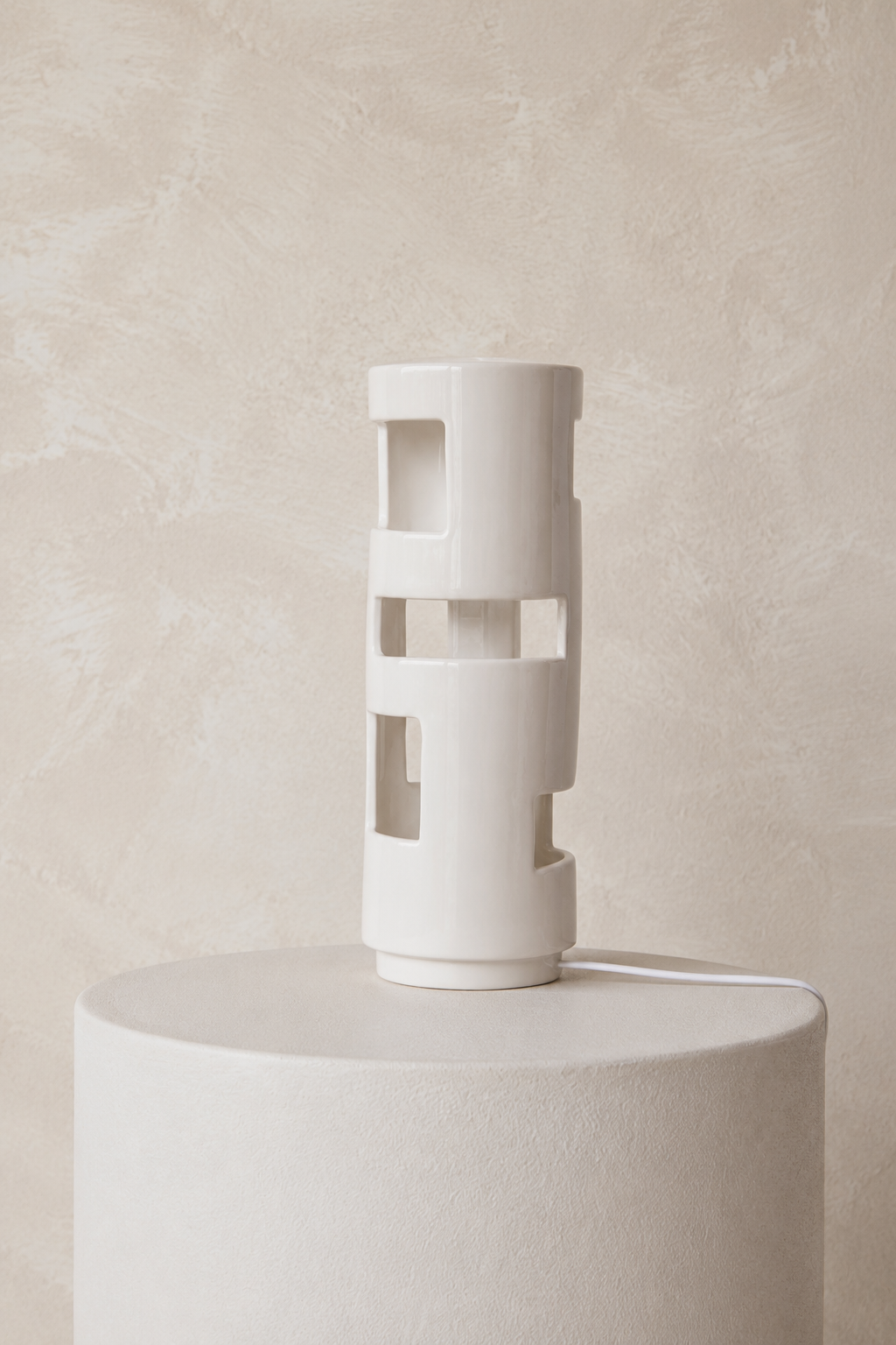 Lampe en verre vert