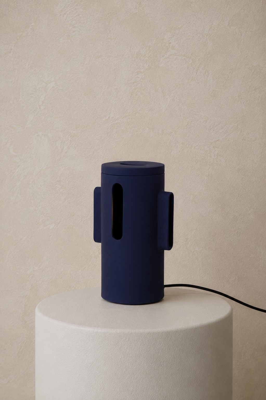 Lampe en verre vert