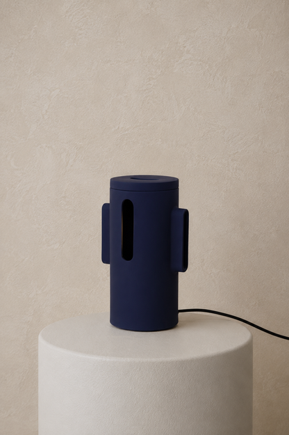 Lampe en verre vert