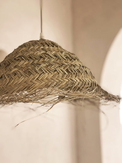 Seagrass Cone Lamp