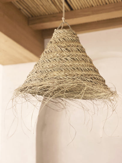 Seagrass Cone Lamp