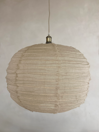 Linen pendant lamp shade