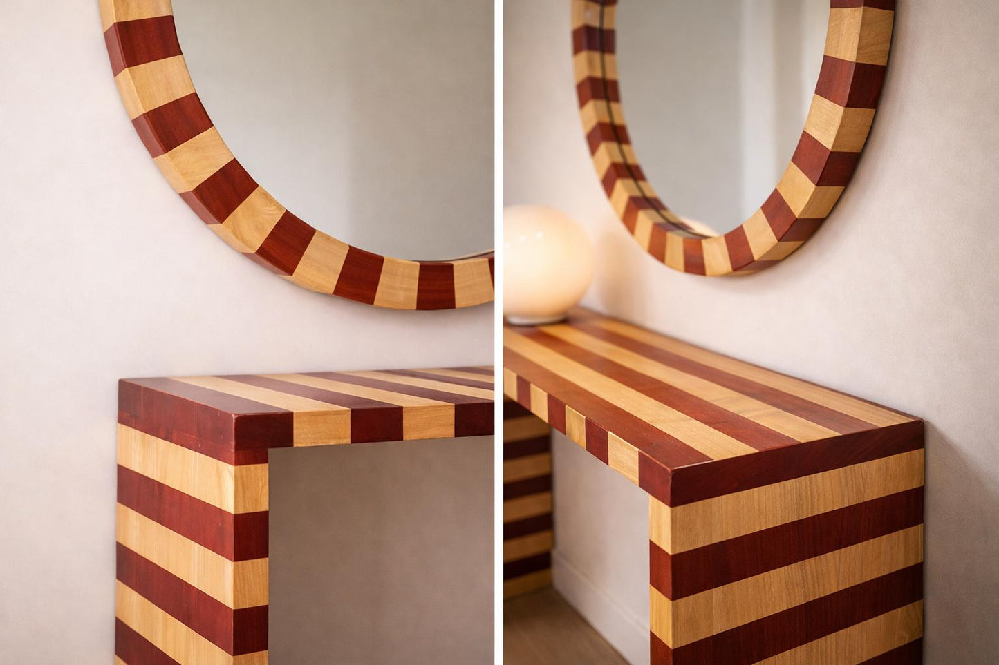 Pack of one desk and two Milos side tables