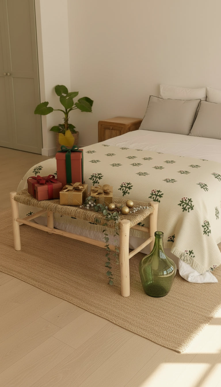 Pack de un banco Victoria y un jarrón verde Damajuana