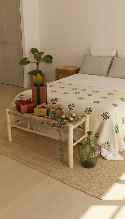 Pack de un banco Victoria y un jarrón verde Damajuana