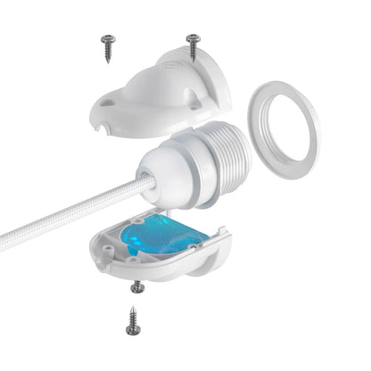 E27 IP65 Lampholder for outdoor wall lights.